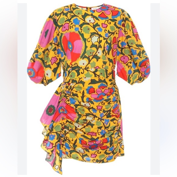 RHODE Naomi Smocked Floral Tiered  Dress - Picture 1 of 17